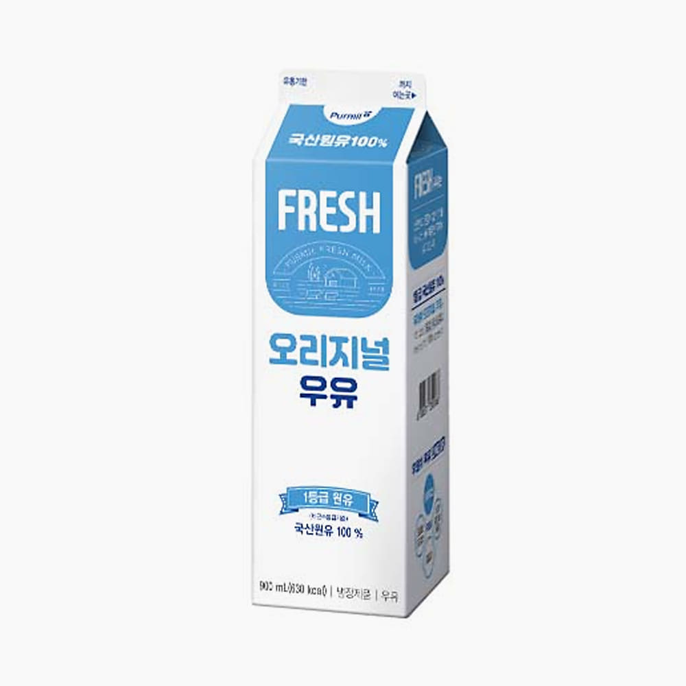 [푸르밀] 후레쉬 오리지날 흰우유 900ml