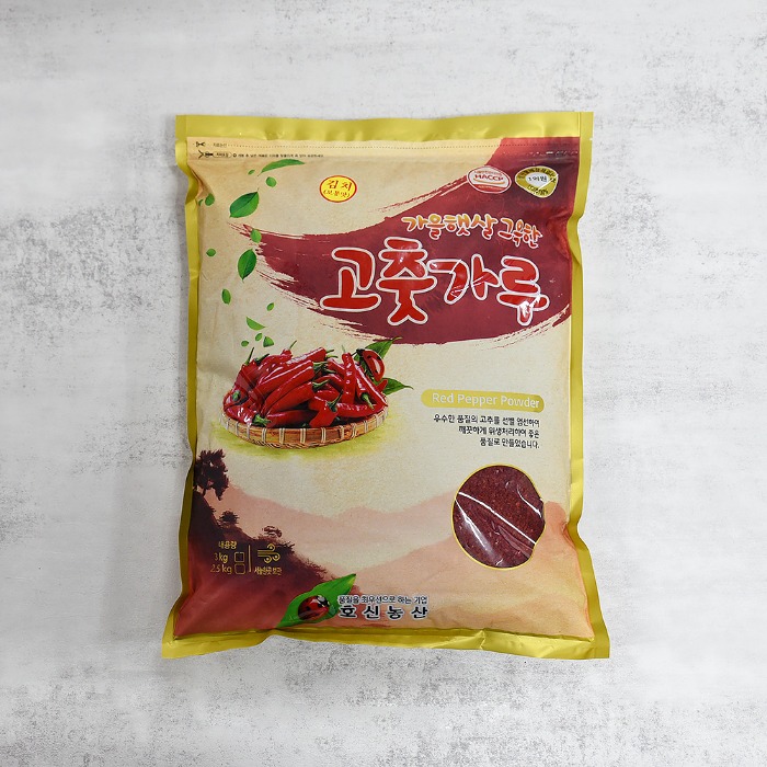 [호신농산] 중국산 김치용 고춧가루 보통맛 3kg